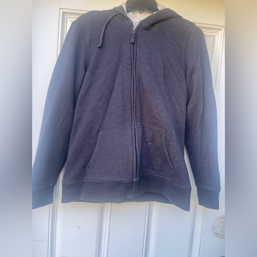 BC Clothing Dark Gray Zip-Up Hoodie women’s size M